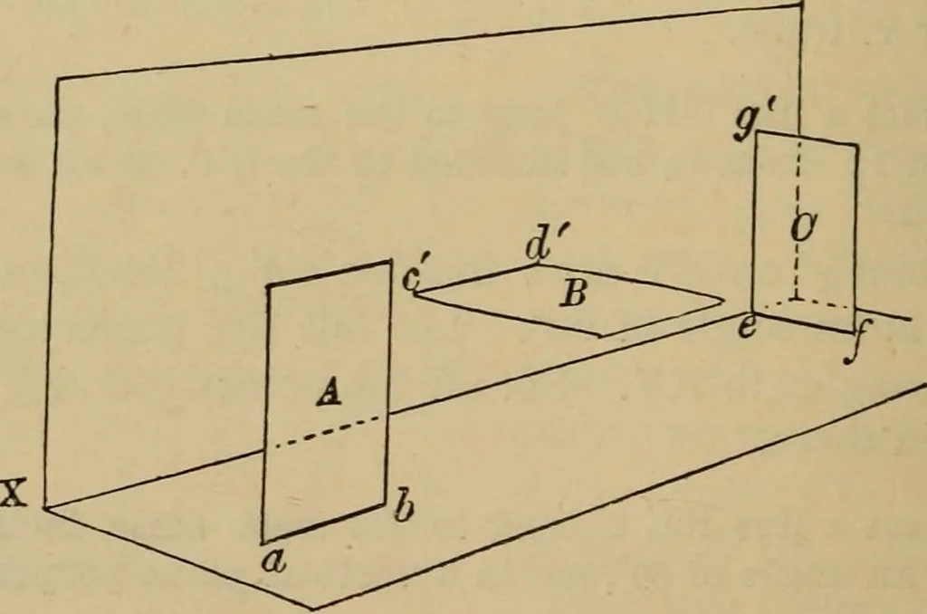An illustration from Geometrical drawing and design, 1913, leaf 176