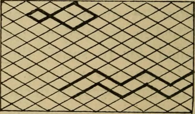 An illustration from Geometrical drawing and design, 1913, leaf 198