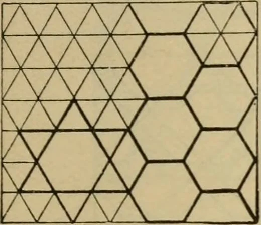 An illustration from Geometrical drawing and design, 1913, leaf 199