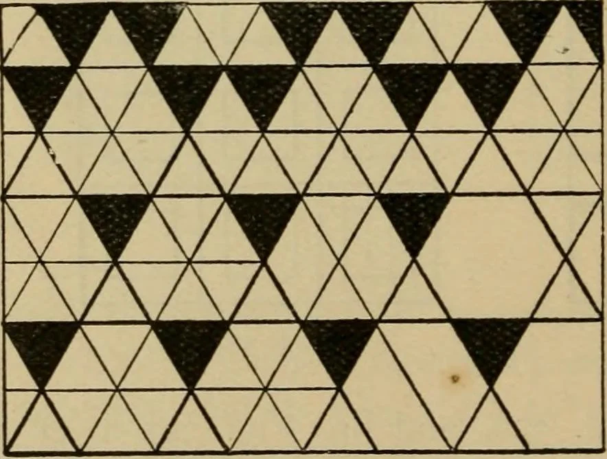 An illustration from Geometrical drawing and design, 1913, leaf 200