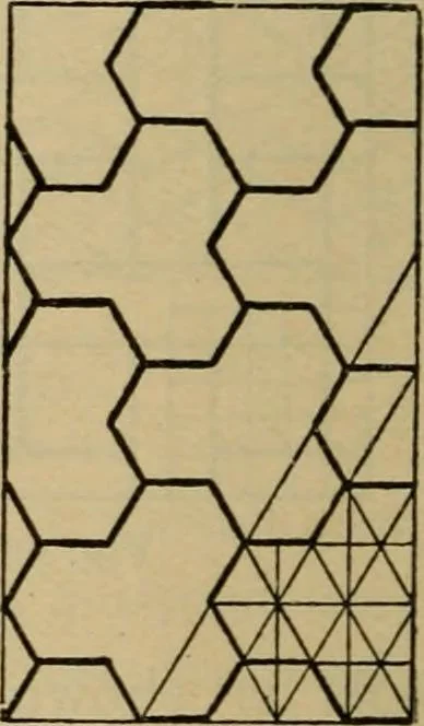 An illustration from Geometrical drawing and design, 1913, leaf 200