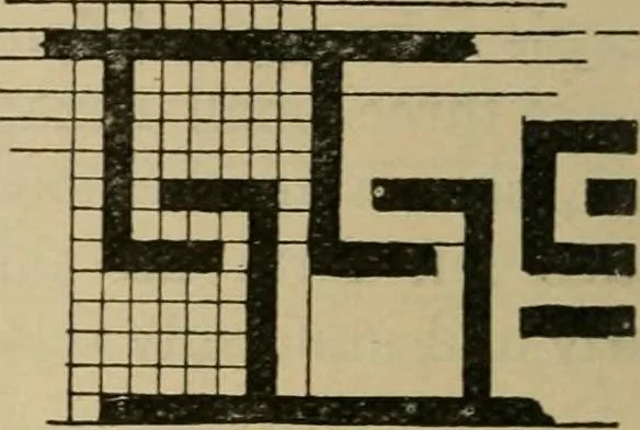An illustration from Geometrical drawing and design, 1913, leaf 202