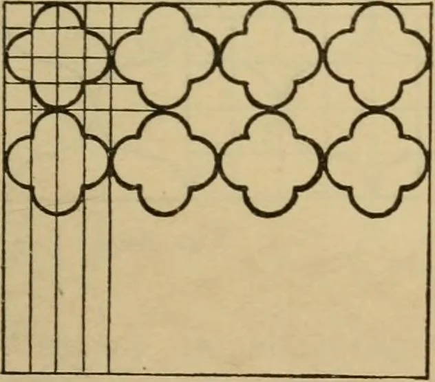 An illustration from Geometrical drawing and design, 1913, leaf 203
