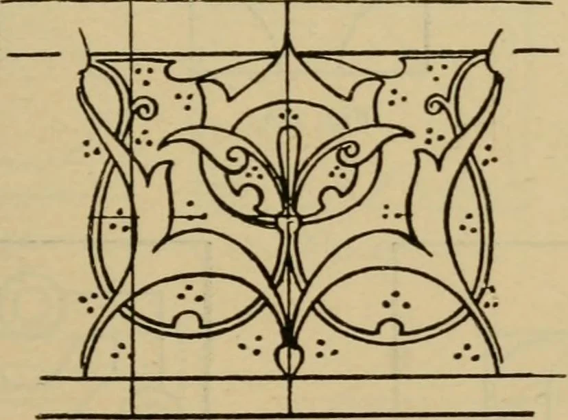 An illustration from Geometrical drawing and design, 1913, leaf 215