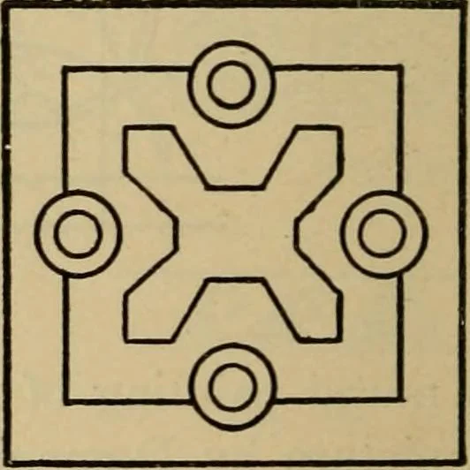An illustration from Geometrical drawing and design, 1913, leaf 216