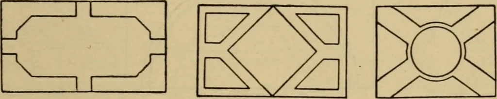 An illustration from Geometrical drawing and design, 1913, leaf 217