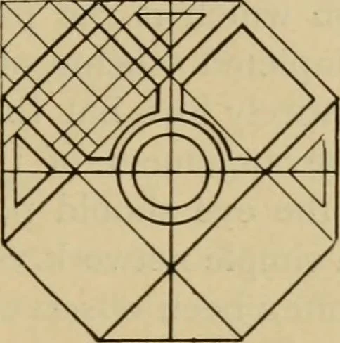An illustration from Geometrical drawing and design, 1913, leaf 219