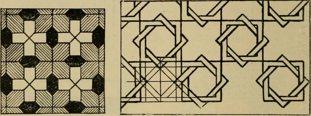 An illustration from Geometrical drawing and design, 1913, leaf 224