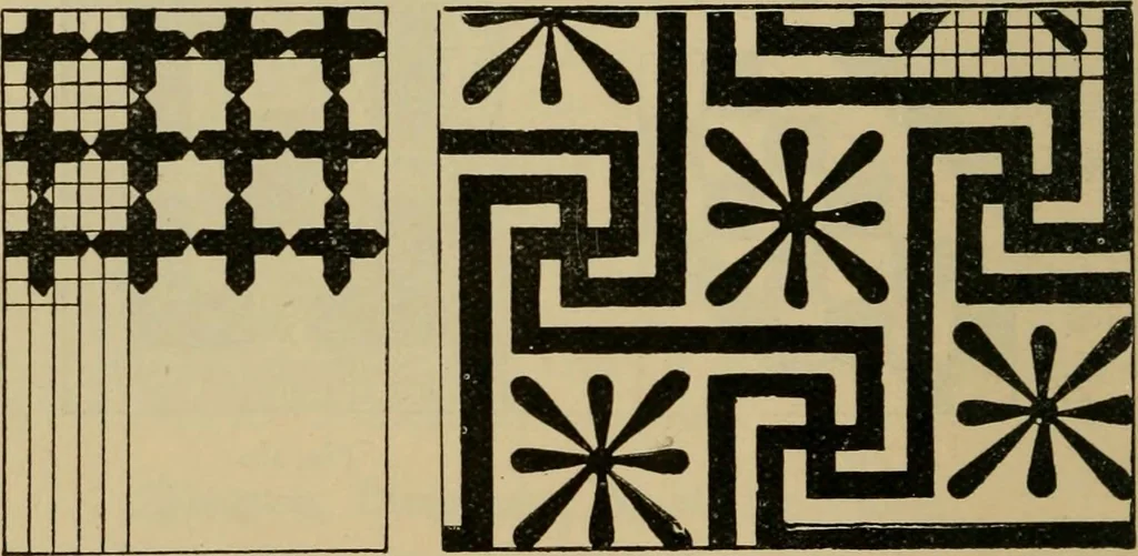 An illustration from Geometrical drawing and design, 1913, leaf 224