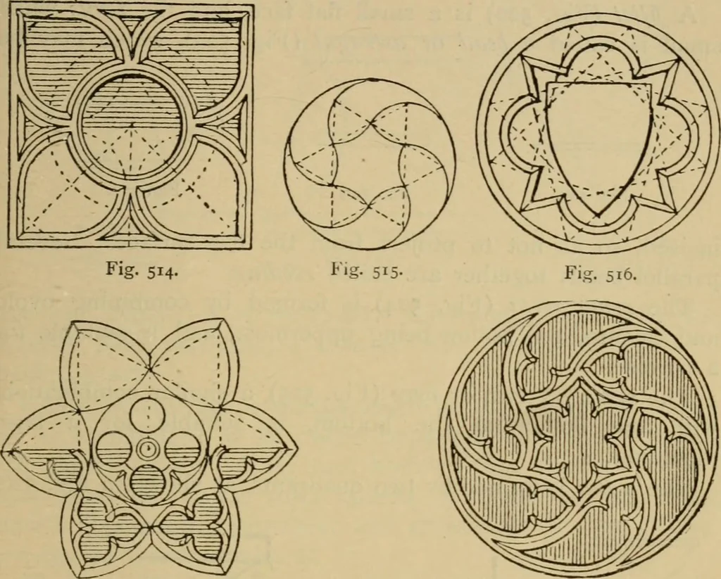 An illustration from Geometrical drawing and design, 1913, leaf 235