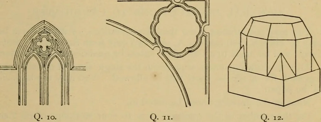 An illustration from Geometrical drawing and design, 1913, leaf 251