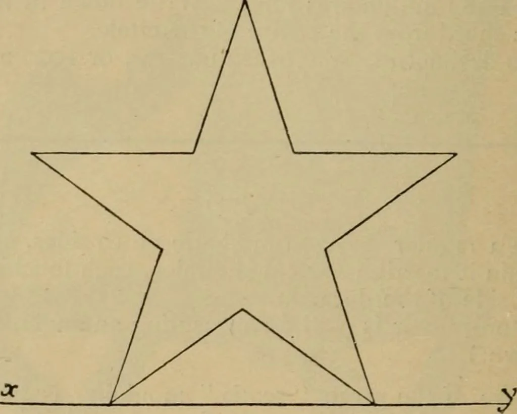 An illustration from Geometrical drawing and design, 1913, leaf 272
