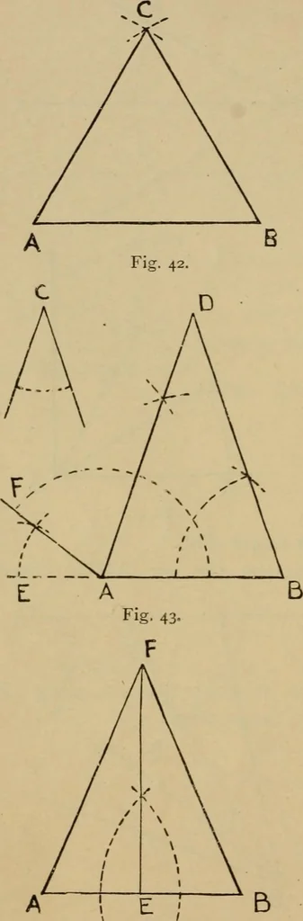 An illustration from Geometrical drawing and design, 1913, leaf 34