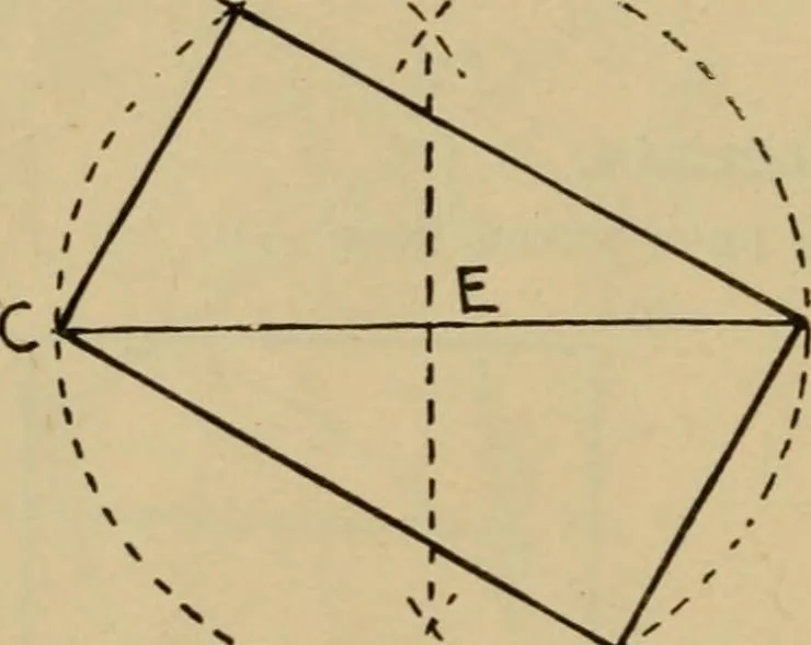 An illustration from Geometrical drawing and design, 1913, leaf 38