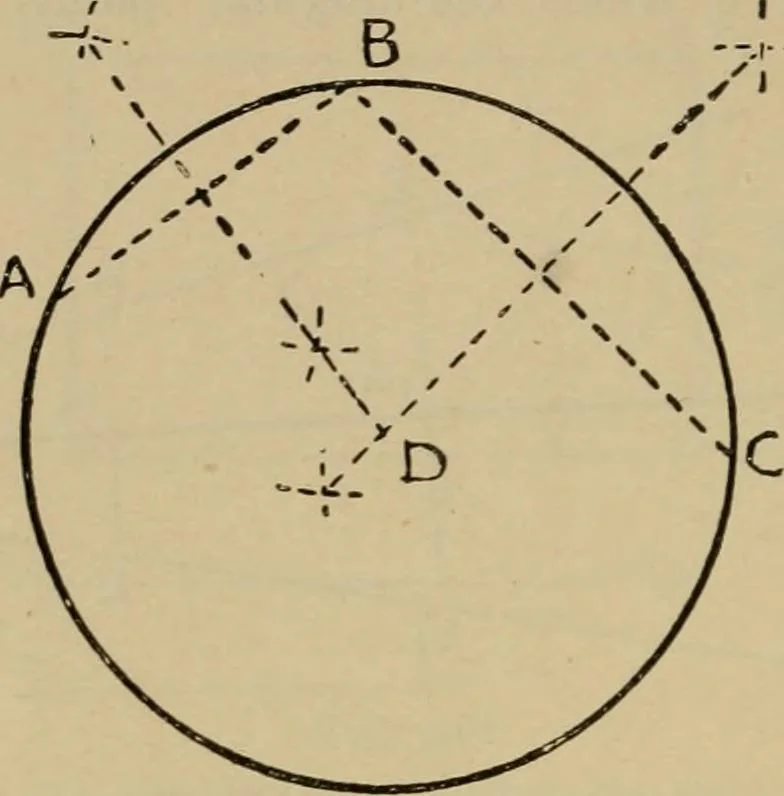 An illustration from Geometrical drawing and design, 1913, leaf 40