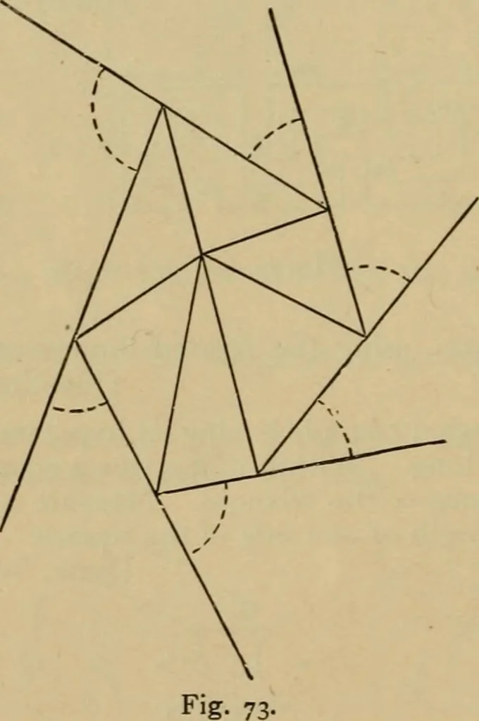 An illustration from Geometrical drawing and design, 1913, leaf 44