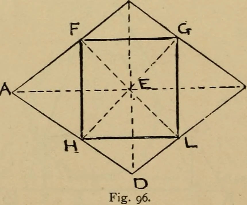 An illustration from Geometrical drawing and design, 1913, leaf 56