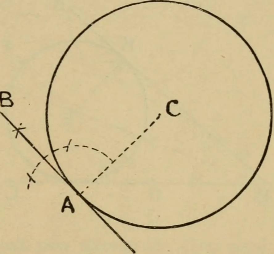 An illustration from Geometrical drawing and design, 1913, leaf 71