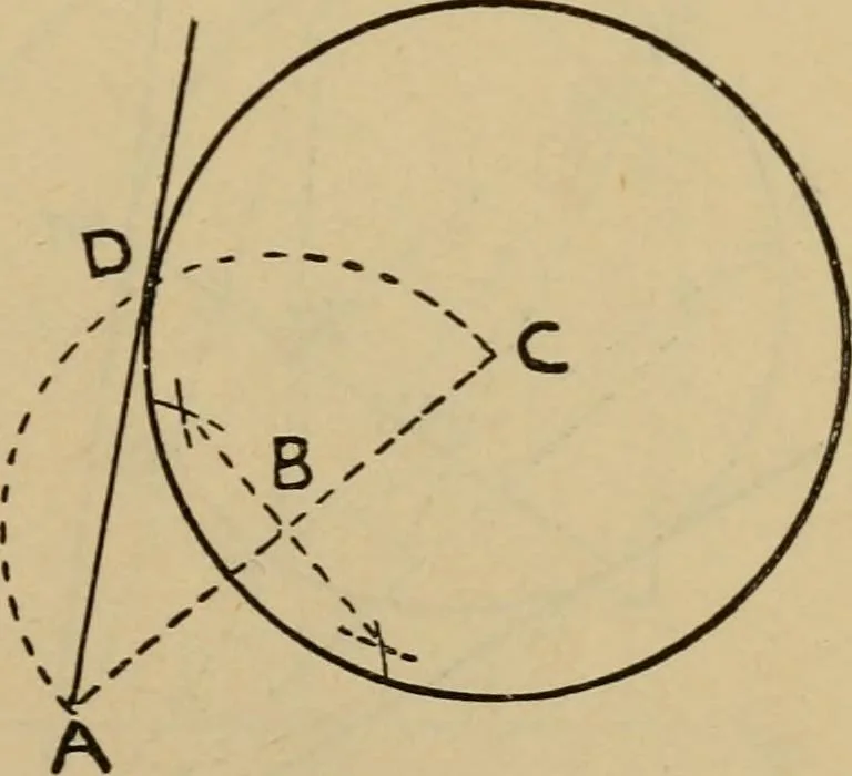 An illustration from Geometrical drawing and design, 1913, leaf 71