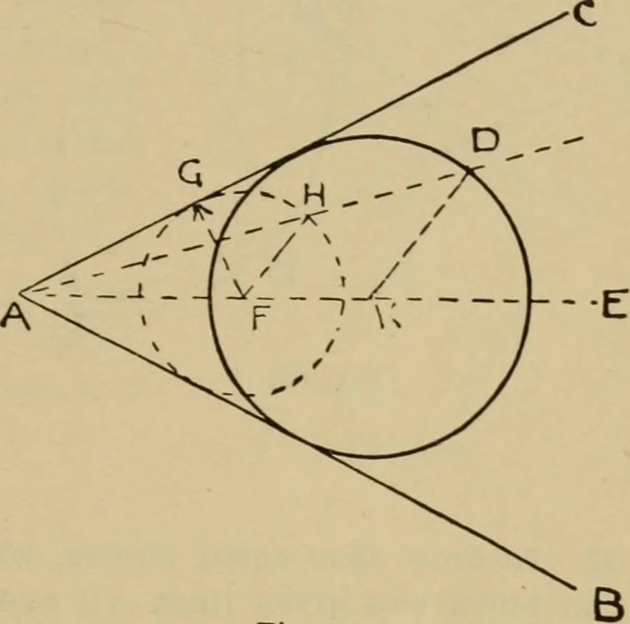 An illustration from Geometrical drawing and design, 1913, leaf 73