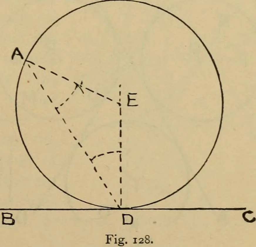 An illustration from Geometrical drawing and design, 1913, leaf 73