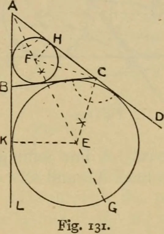 An illustration from Geometrical drawing and design, 1913, leaf 75