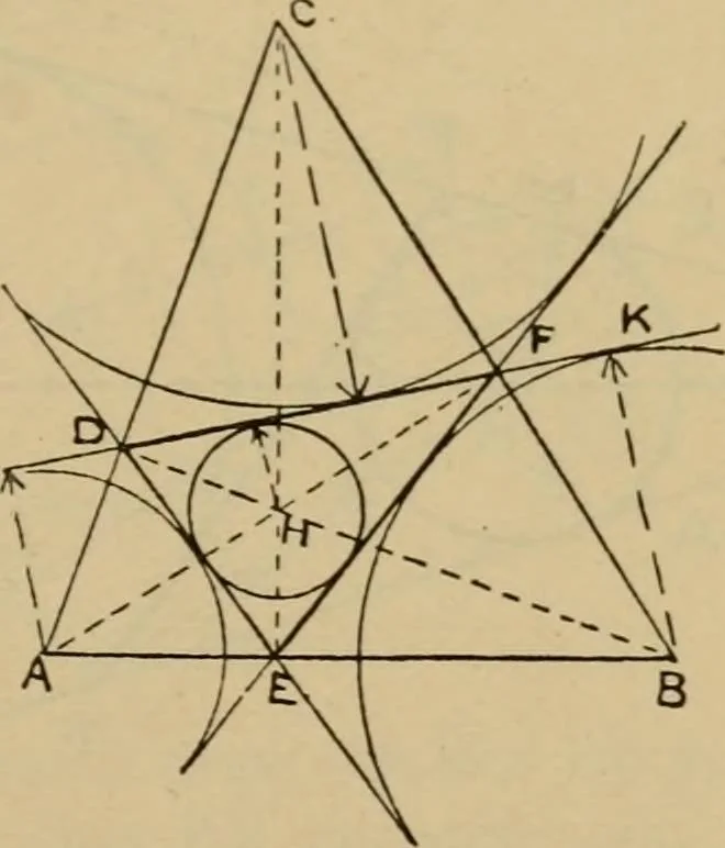 An illustration from Geometrical drawing and design, 1913, leaf 75