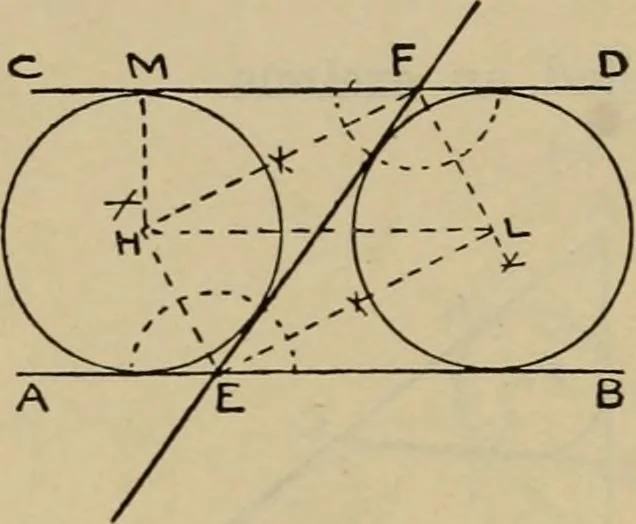 An illustration from Geometrical drawing and design, 1913, leaf 76