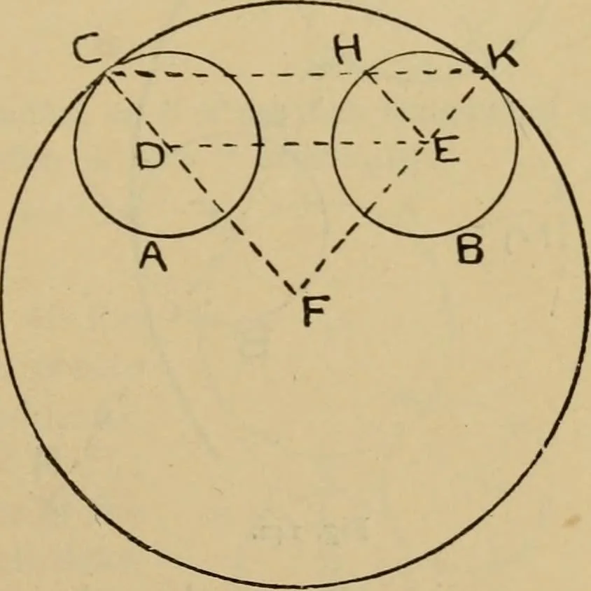 An illustration from Geometrical drawing and design, 1913, leaf 79