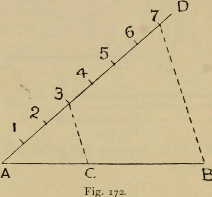 An illustration from Geometrical drawing and design, 1913, leaf 90