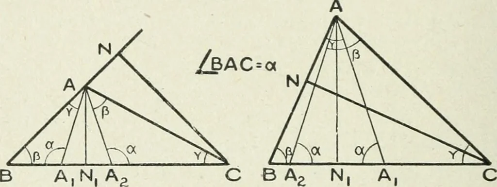 An illustration from Geometry for schools : theoretical, 1904, leaf 148
