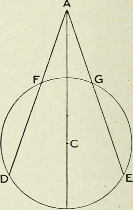An illustration from Geometry for schools : theoretical, 1904, leaf 158