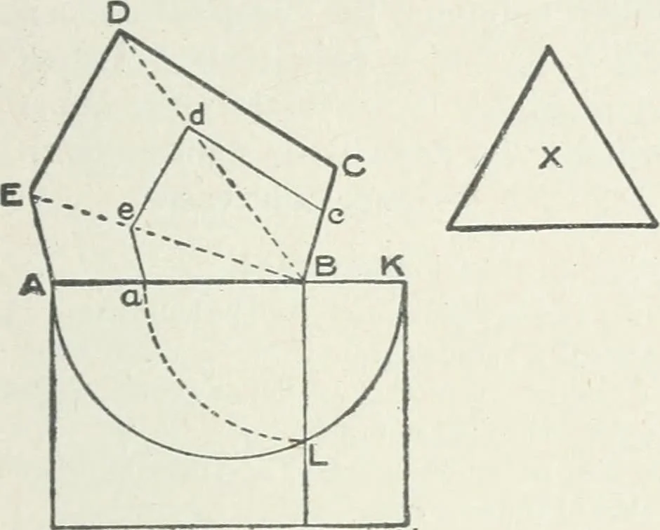 An illustration from Geometry for schools : theoretical, 1904, leaf 225