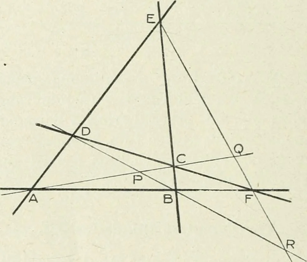 An illustration from Geometry for schools : theoretical, 1904, leaf 268