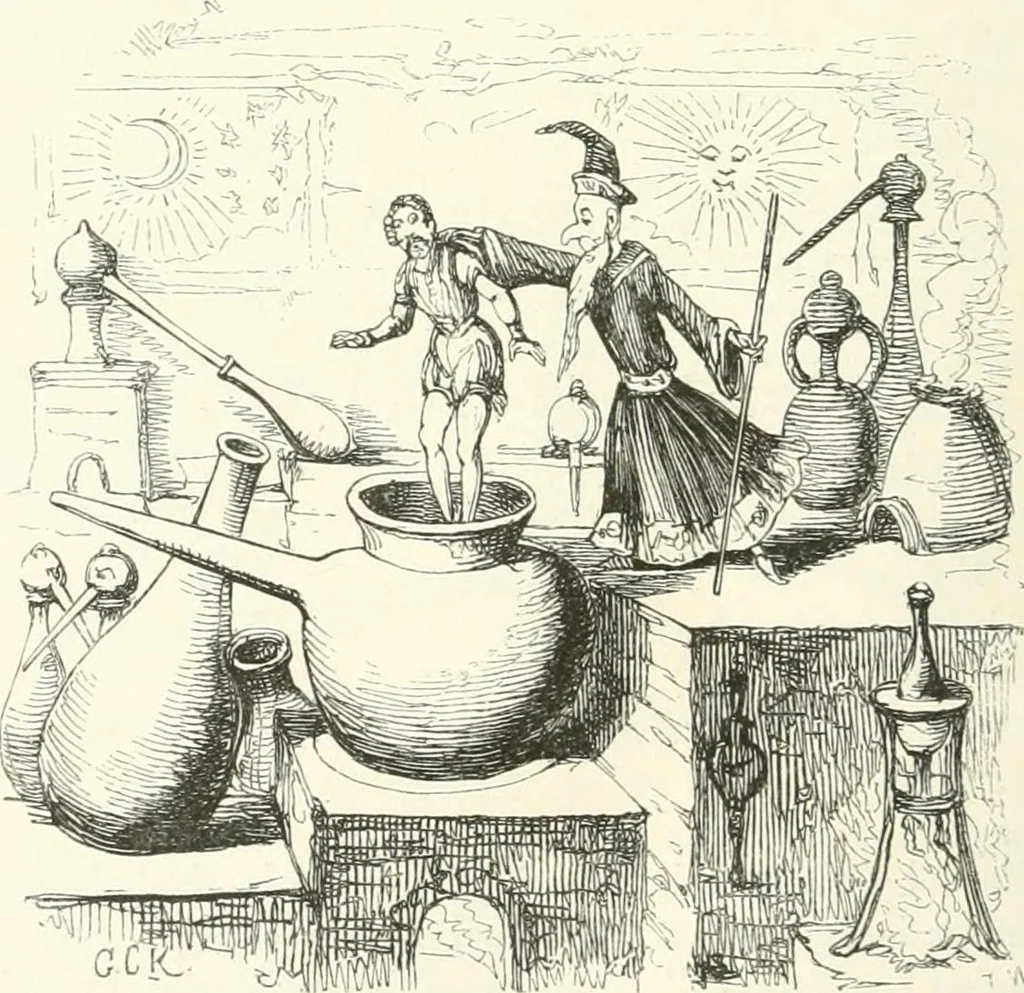 An illustration from George Cruikshank's Table-book, 1845, leaf 104