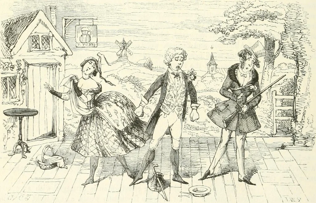An illustration from George Cruikshank's Table-book, 1845, leaf 106
