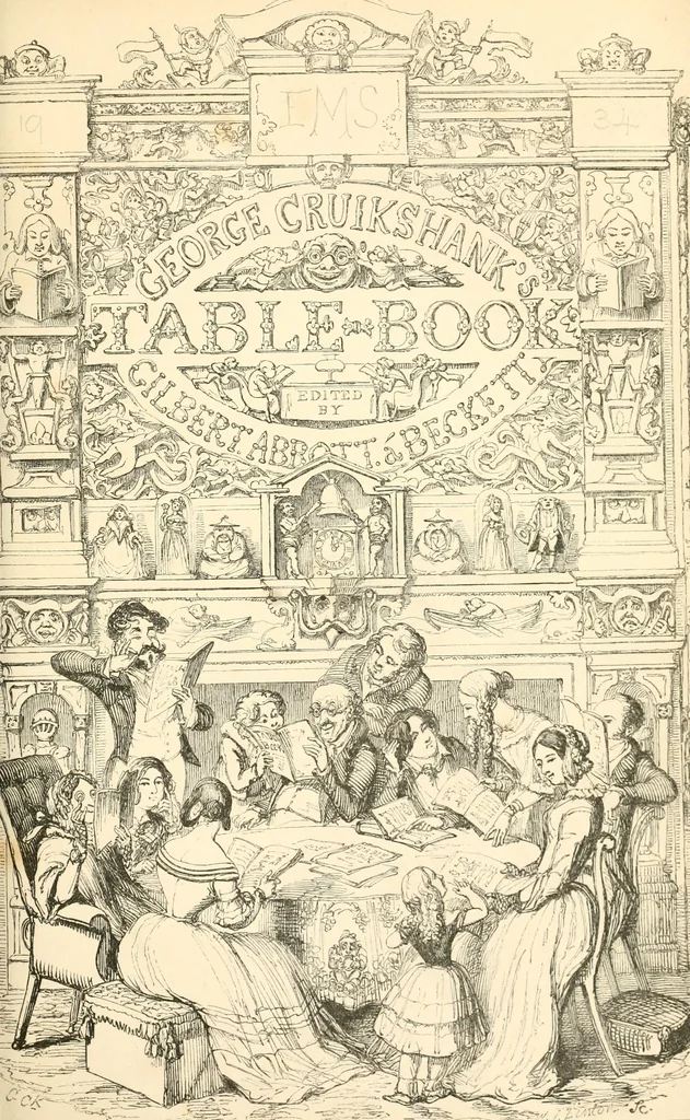 An illustration from George Cruikshank's Table-book, 1845, leaf 11