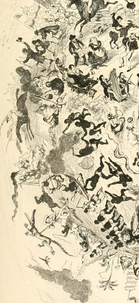An illustration from George Cruikshank's Table-book, 1845, leaf 123
