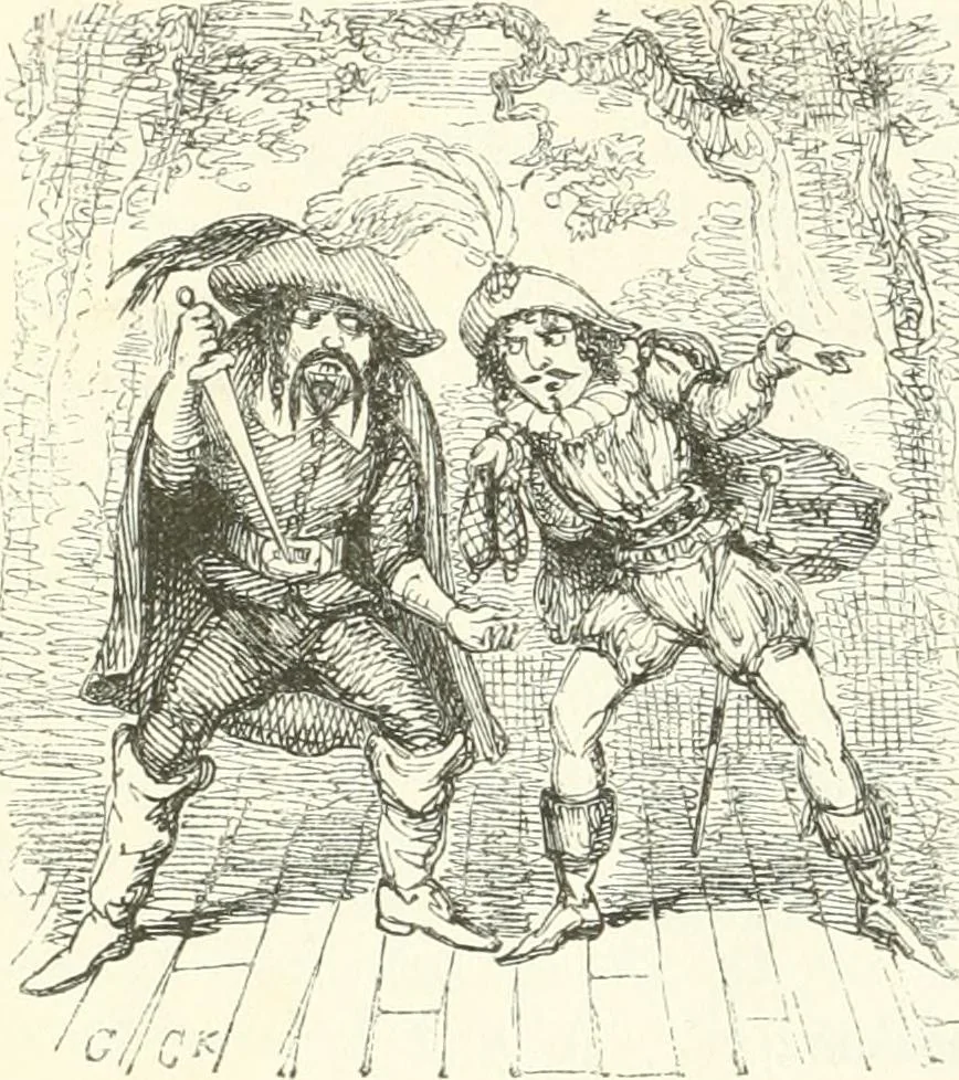 An illustration from George Cruikshank's Table-book, 1845, leaf 130