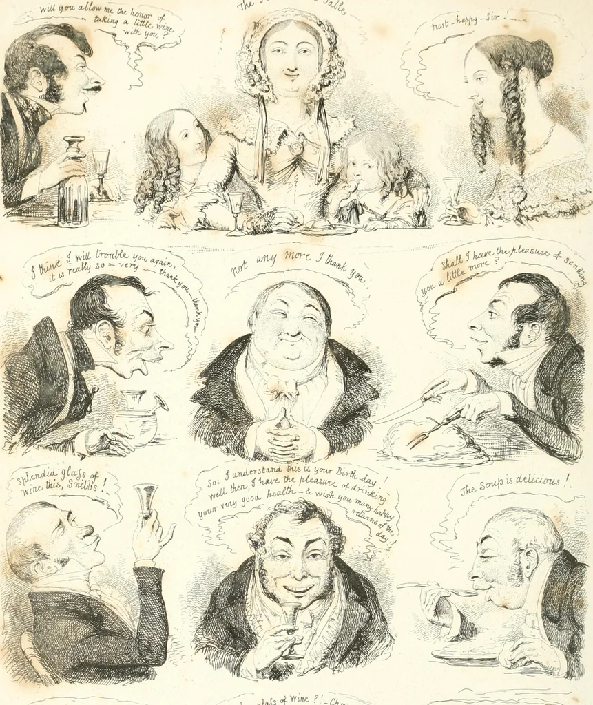 An illustration from George Cruikshank's Table-book, 1845, leaf 152