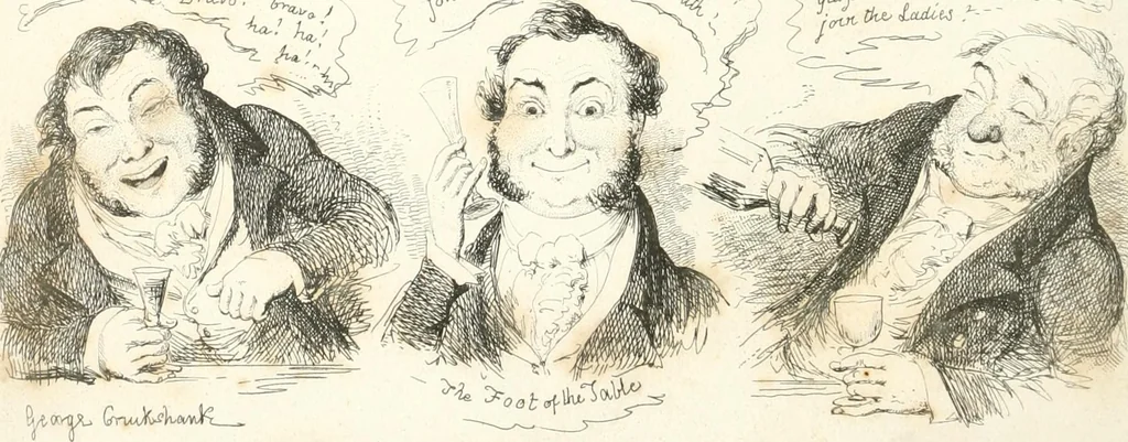 An illustration from George Cruikshank's Table-book, 1845, leaf 152