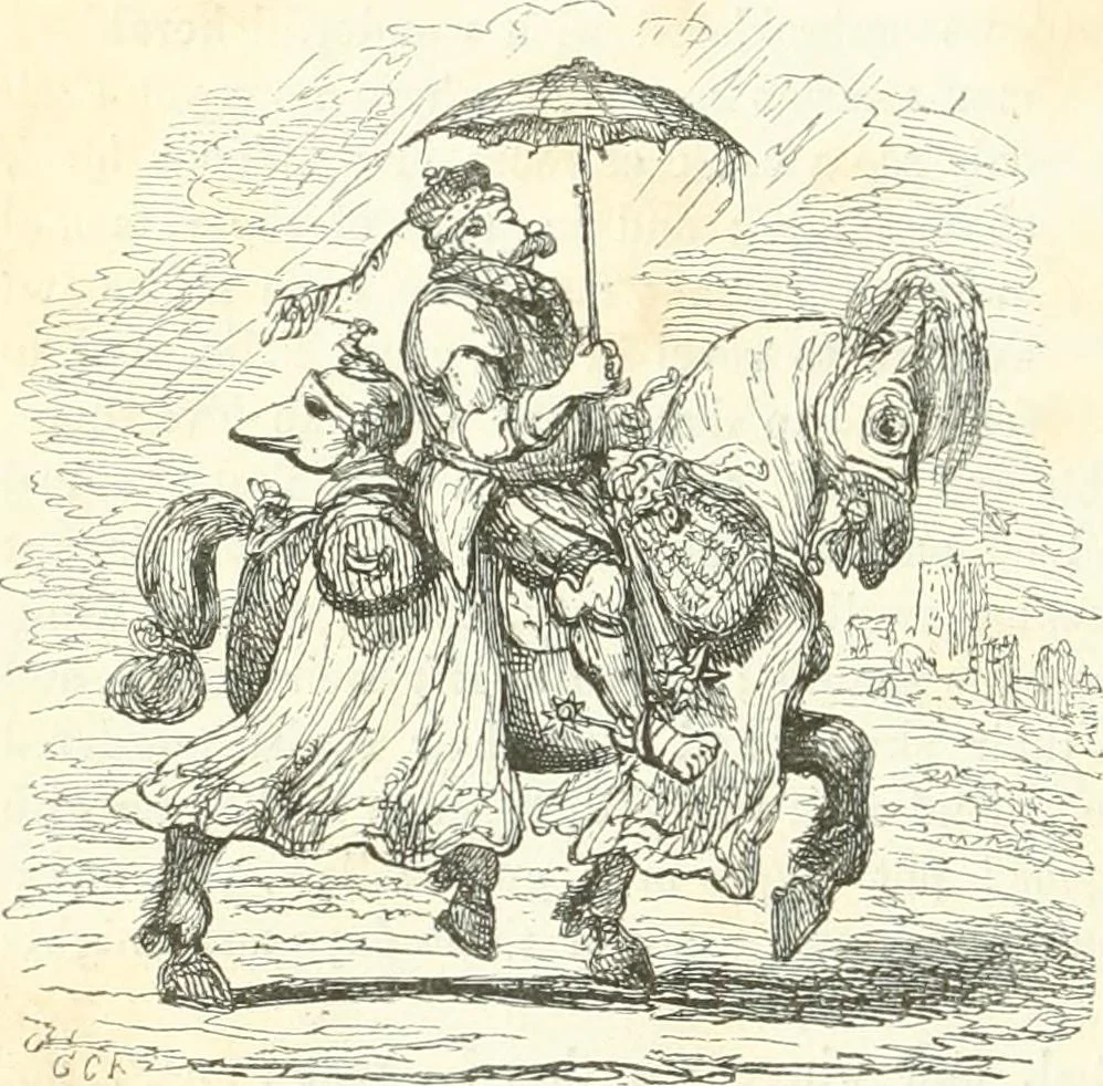 An illustration from George Cruikshank's Table-book, 1845, leaf 156