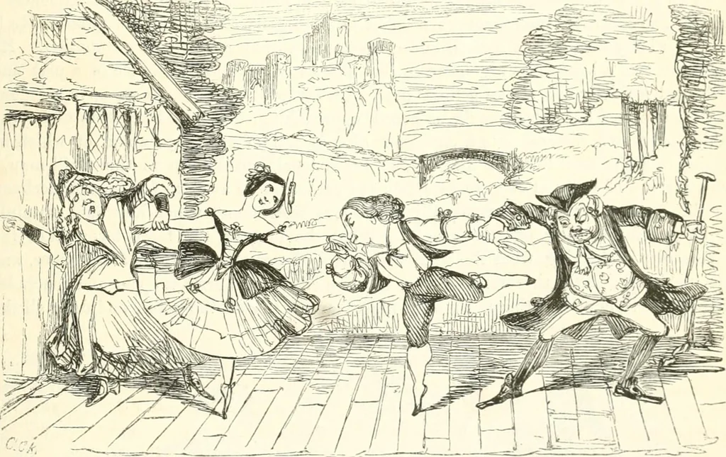 An illustration from George Cruikshank's Table-book, 1845, leaf 175