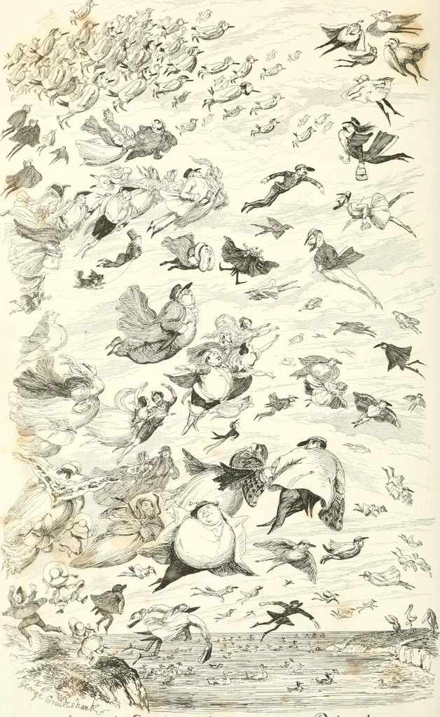 An illustration from George Cruikshank's Table-book, 1845, leaf 204