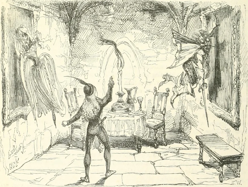 An illustration from George Cruikshank's Table-book, 1845, leaf 214