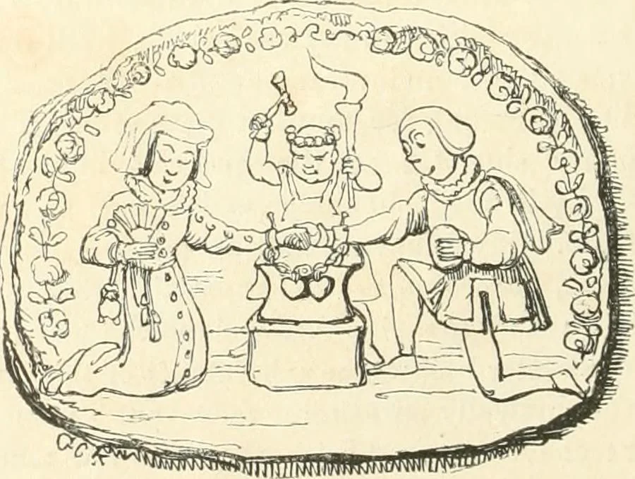 An illustration from George Cruikshank's Table-book, 1845, leaf 22
