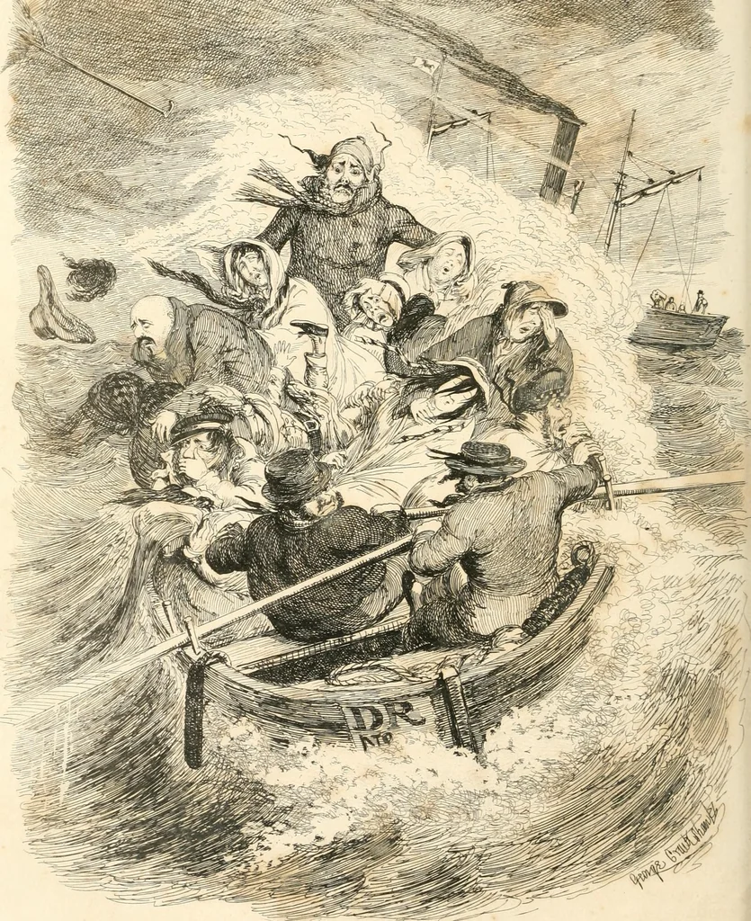 An illustration from George Cruikshank's Table-book, 1845, leaf 256