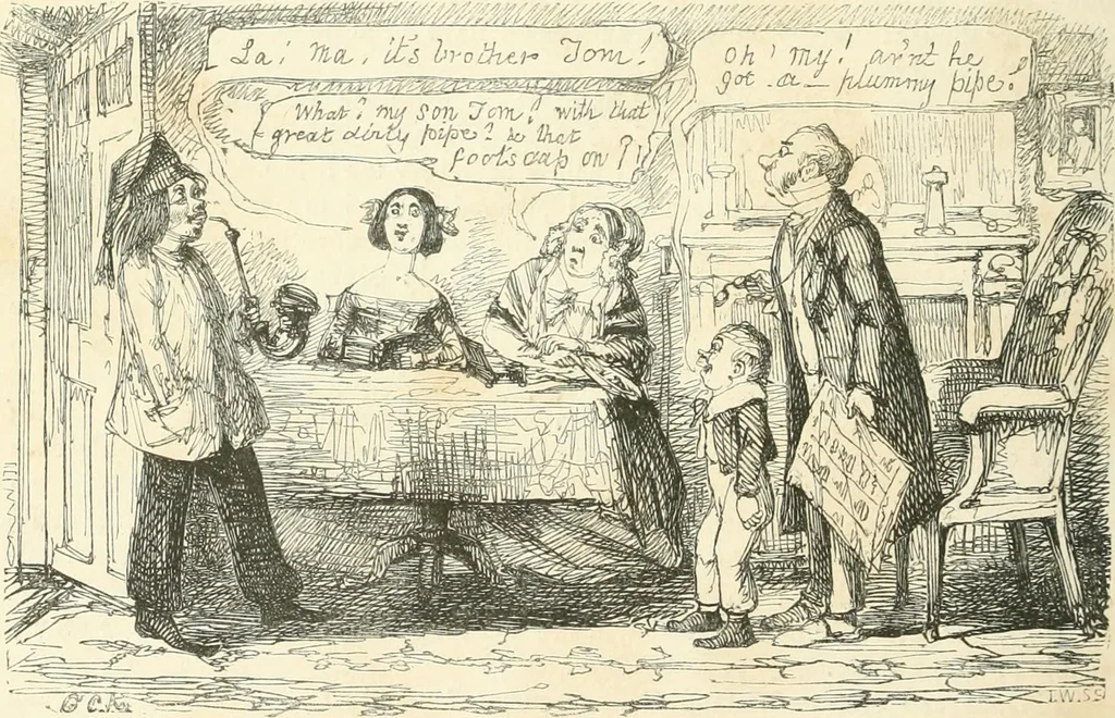 An illustration from George Cruikshank's Table-book, 1845, leaf 258