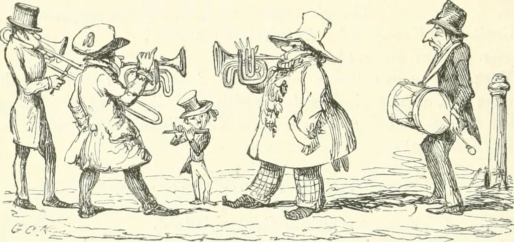 An illustration from George Cruikshank's Table-book, 1845, leaf 40