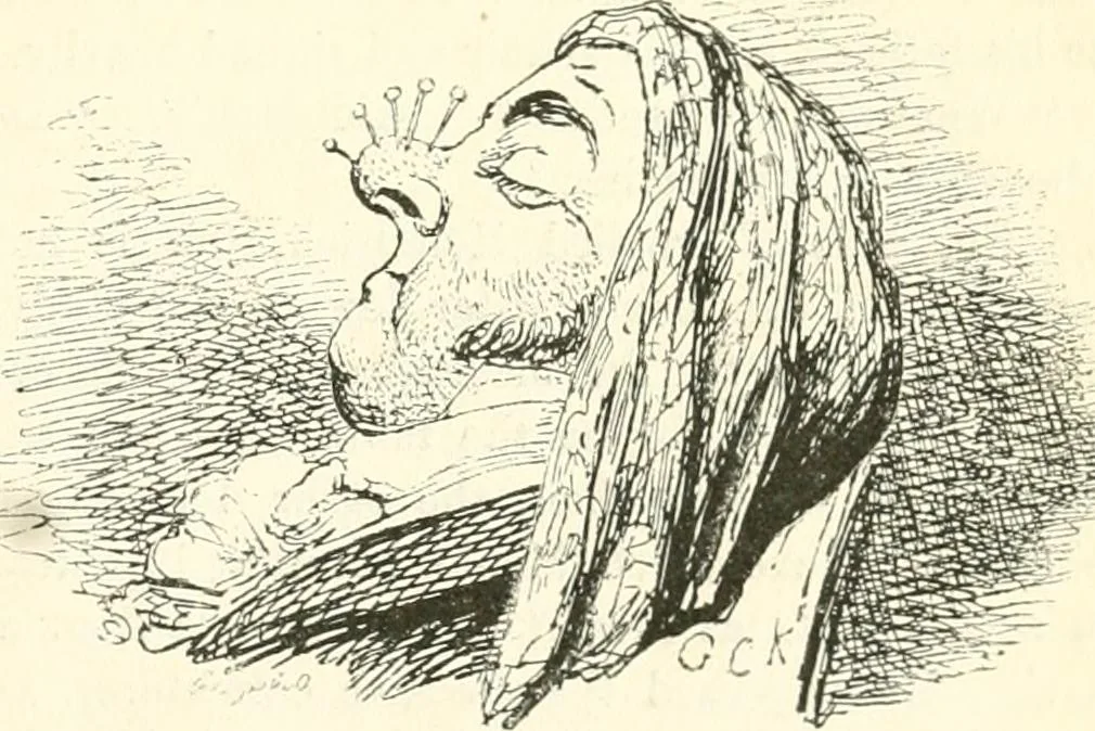 An illustration from George Cruikshank's Table-book, 1845, leaf 49